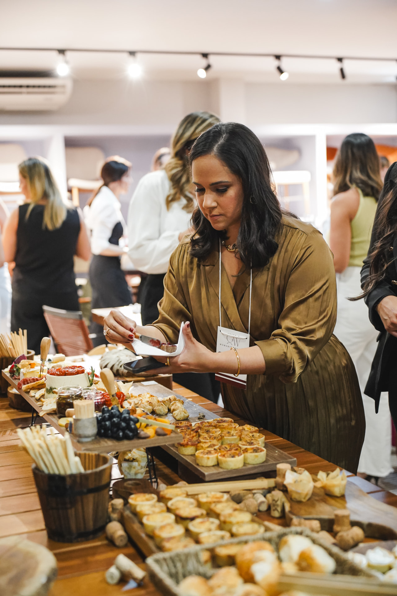 Participante no coffee break